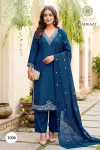 Saugaat Vol 1 By Passion Tree Mal Chanderi Kurti With Bottom Dupatta 